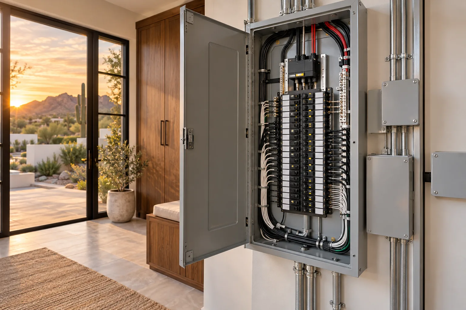 Electrical self-performed by 123 Construction in the Phoenix Valley